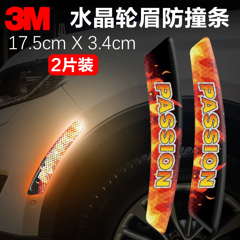 3M Cửa Xe Ô Tô Chống Va Chạm Miếng Dán 3D Ba Chiều Keo Dán Phản Quang Cảnh Báo An Toàn Trang Trí Chống Trầy Xước Miếng Dán tay Cầm Miếng Dán logo xe ôtô 