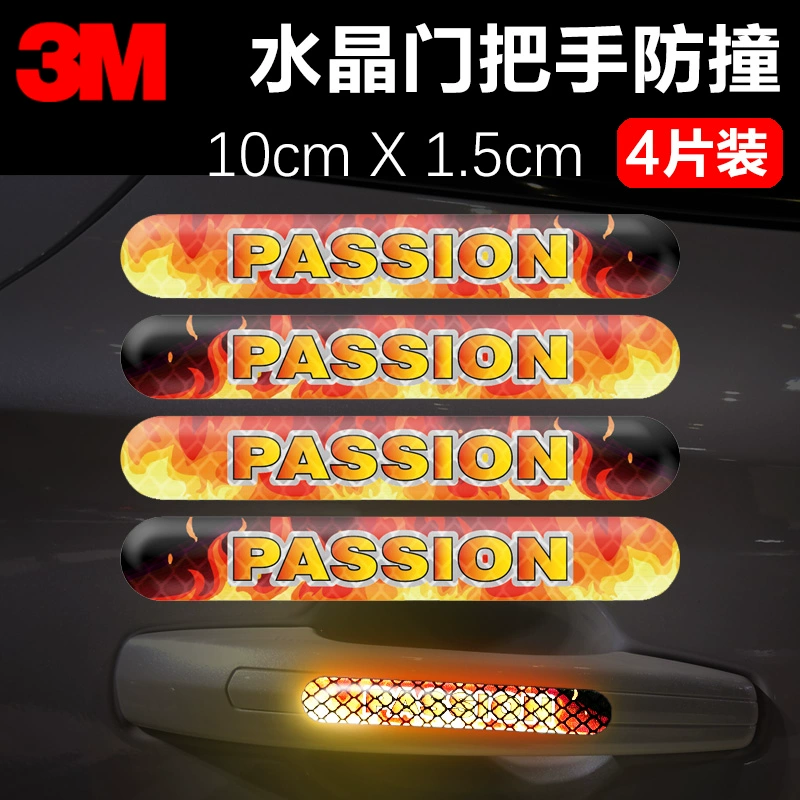 3M Cửa Xe Ô Tô Chống Va Chạm Miếng Dán 3D Ba Chiều Keo Dán Phản Quang Cảnh Báo An Toàn Trang Trí Chống Trầy Xước Miếng Dán tay Cầm Miếng Dán logo xe ôtô 