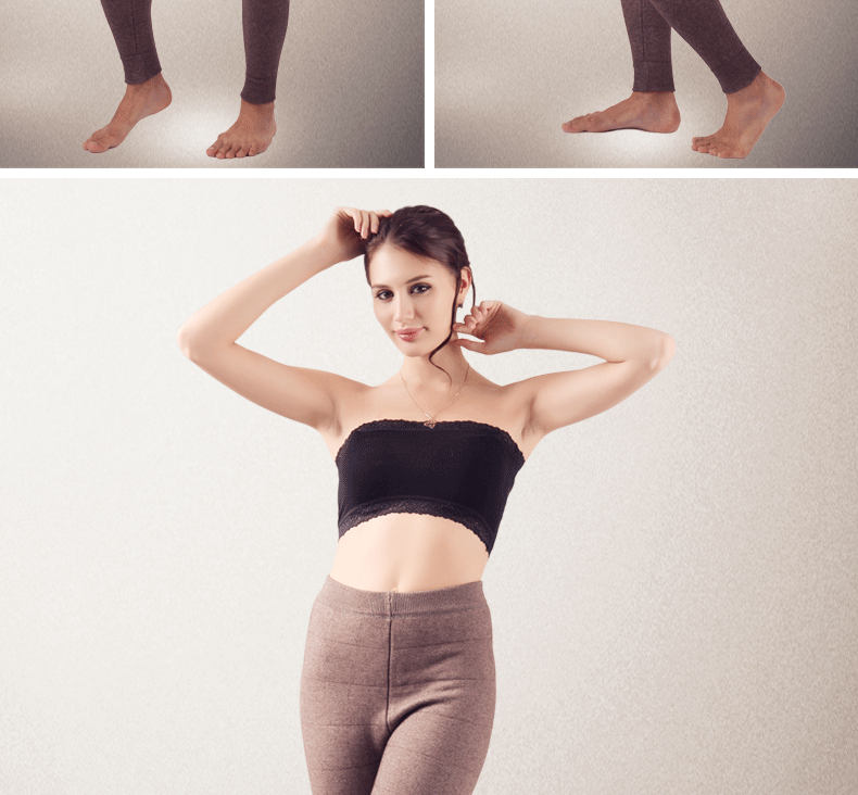 Pantalon collant jeunesse simple en laine - Ref 756128 Image 37