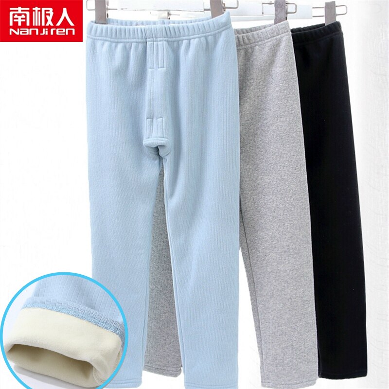 South Pole Boy Clothing Children Warm Pants Boy Garnter Thickened Inner Lap Pants CUHK Child Long Pants Baby Sanitary Pants Autumn Winter