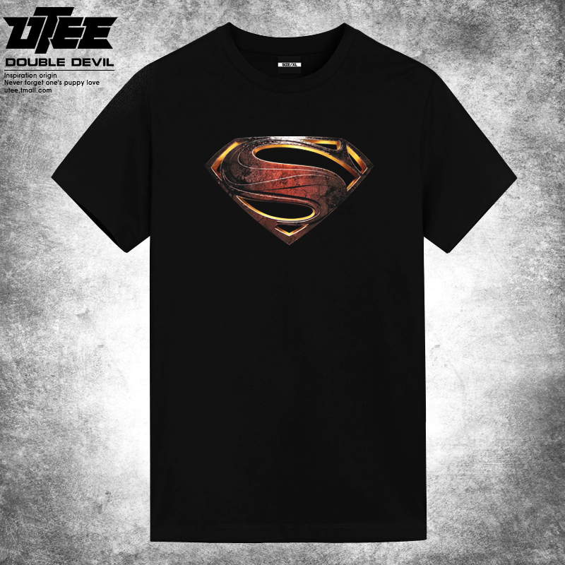 Superman Return Iron Man Justice League Movie Men's Pure Cotton Trendy Brand Round Neck Men's and Women's Short Sleeve T-Shirt Superman Return Iron Man Justice League Movie Men's Pure Cotton Trendy Brand Round Neck Men's and Women's Short Sleeve T-Shirt
