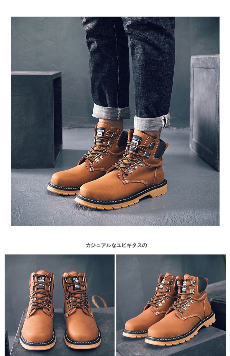 Giày mùa đông cho nam Martin ủng ở Anh thêm cỡ lớn cho nam 48 và nhung 45 ấm 46 ủng nam retro cao giúp 47 giầy da cao cổ