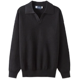 Оригинальный дизайнерский демисезонный ретро трикотажный свитер, V-образный вырез, оверсайз