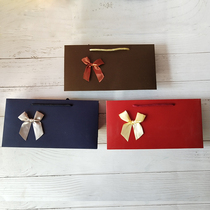 Scarf small gift paper bag bow gift box bag Korean version of Gift Bag tote bag custom-made logo
