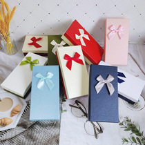 Small Gift Box Money Clip Fine Sky Blue Pure Red Perfume Brief Packing Box Powder Gift Box 520 Silk Scarlet Gift Box