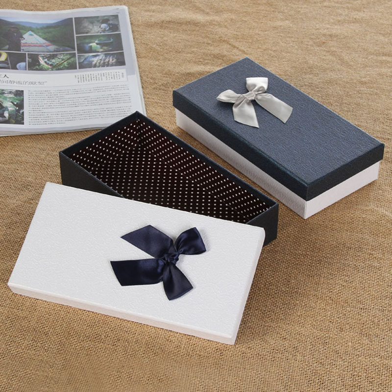 Perfume Packaging Box Advanced Sensation Gift Box Small Silk Towel Gift Box Wallet Tie Lip Red Butterfly Knot Emptied Box Spot