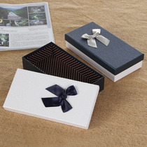 Perfume packaging box high-grade silk scarf gift box wallet tie lipstick bow box exquisite Korean empty box spot