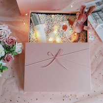 Gift box box exquisite scarf gift box pink exquisite hand gift box empty box