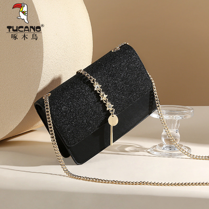 Женская сумка Woodpecker, новинка 2025 года, маленькая квадратная сумка, высококачественная легкая роскошная сумка на цепочке, простая и универсальная сумка-мессенджер через плечо