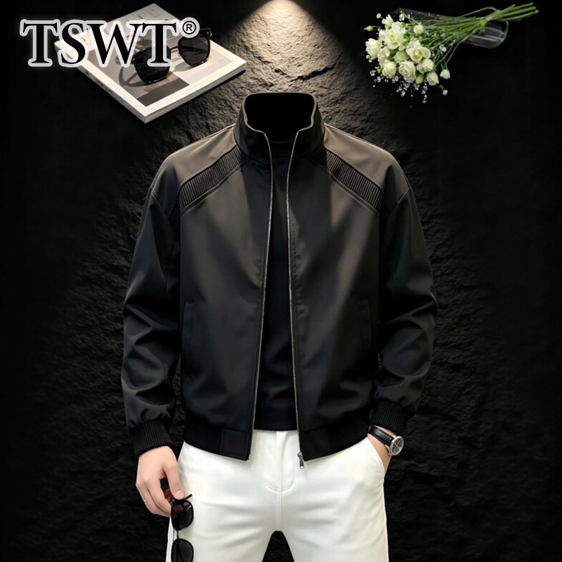 High-End Black Flight Jacket for Men, Spring and Autumn 2026 New American-Style Short Baseball Jacket, Men's Workwear Top