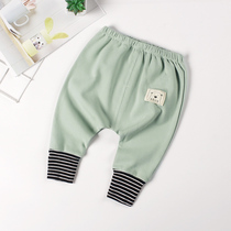 Baby Harem pants spring and autumn men and women children baby big pp pants Autumn thin pants 0-1-2-3-year-old out wearing 4