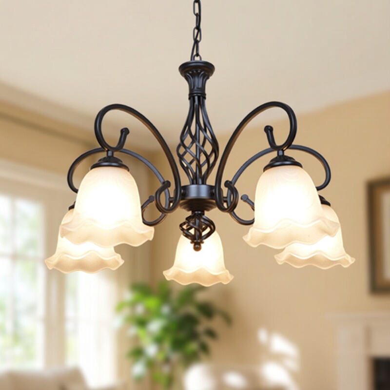 European-Style Wrought Iron Retro Simple Chandelier American-Style Living Room Dining Room Bedroom Shop Mid-Century Style 3568 Headlight Decoration Free Shipping European-Style Wrought Iron Retro Simple Chandelier American-Style Living Room Dining Room Bedroom Shop Mid-Century Style 3568 Headlight Decoration Free Shipping