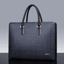 Cowhide bag Mens bag handbag Business bag Mens briefcase Crossbody bag Leather bag Mens bag handbag cross section
