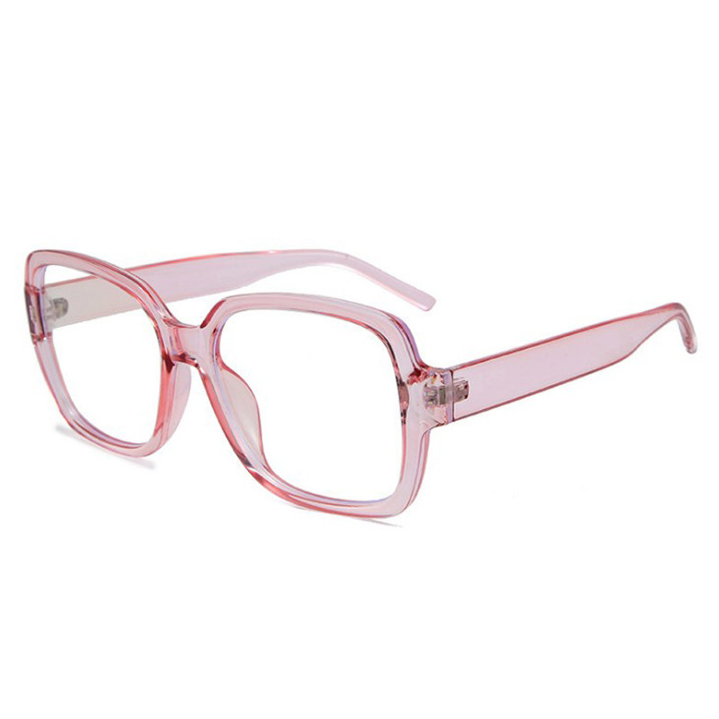 Magnesium for small aromas of anti-blue light radiation protection large frame tennis red glasses female personality INS flat light eyeframe student