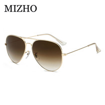 Magnesium classic celebrity Aviator personality sunglasses Mens and womens sunglasses Gradient glass lenses Toad metal mirror