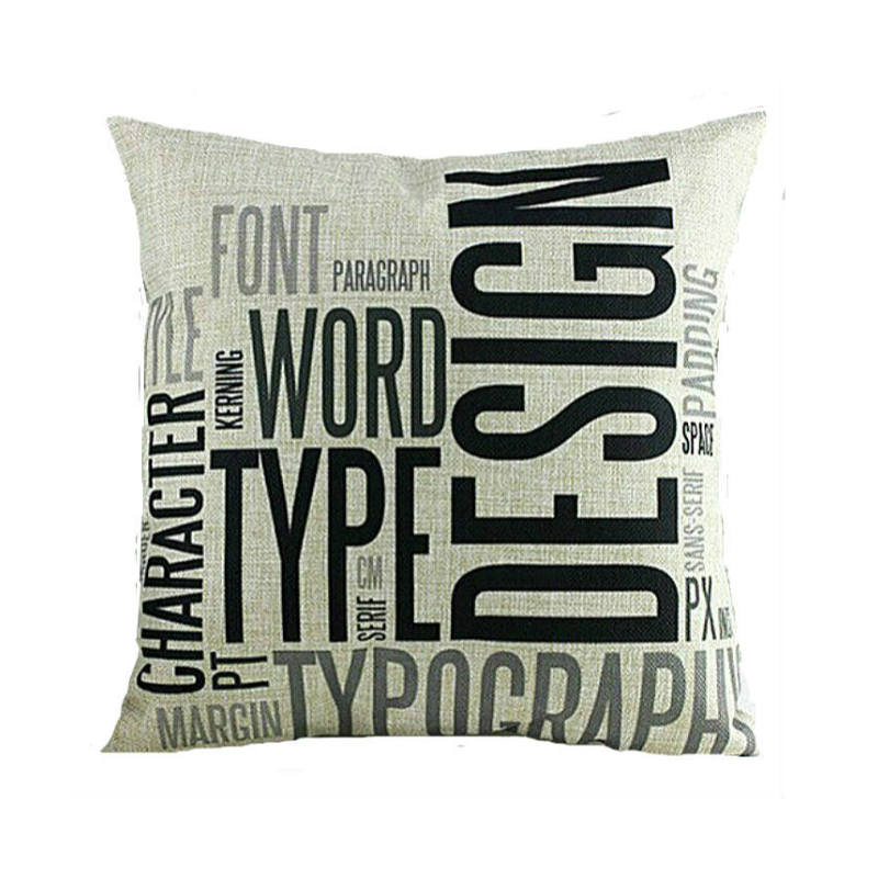 Nordic pillow combination simple modern pillow cotton and linen sofa cushion waist pillow car bedroom bed floating window waist