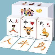 Baby literacy card 3000 words kindergarten childrens Enlightenment early education recognition pictogram children reading artifact