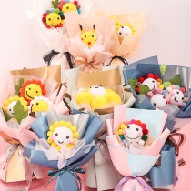 Teachers Day gift cartoon bouquet handmade diy material package for kindergarten female teacher practical small gift