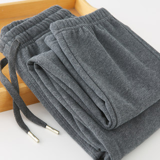 Women's autumn and winter velvet thickened loose sweatpants