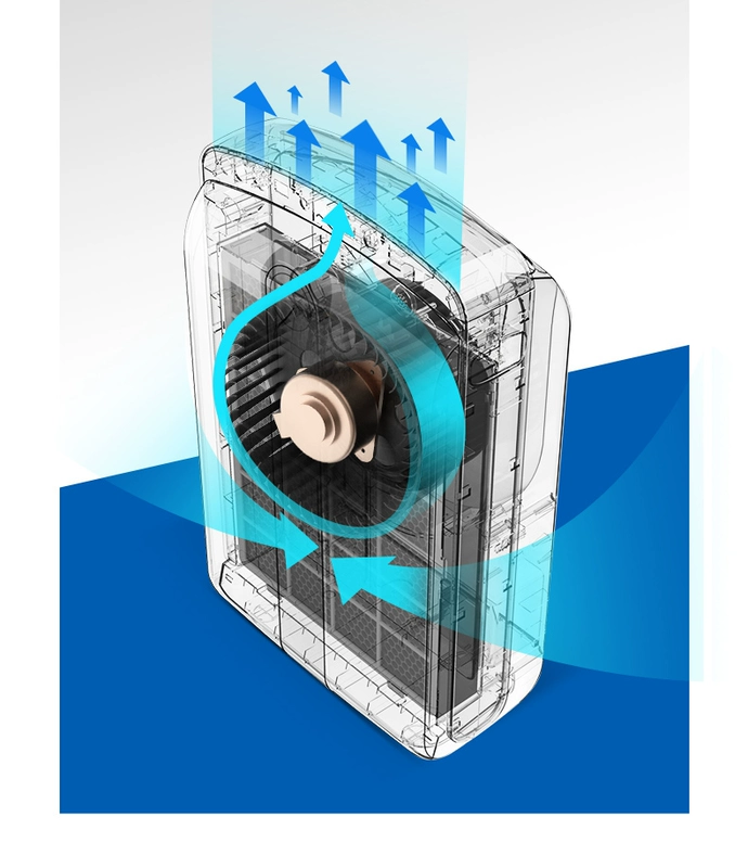 TIPON / Đức Hanlang hộ gia đình máy lọc không khí ngoài formald smog PM2.5 phòng ngủ ion âm câm