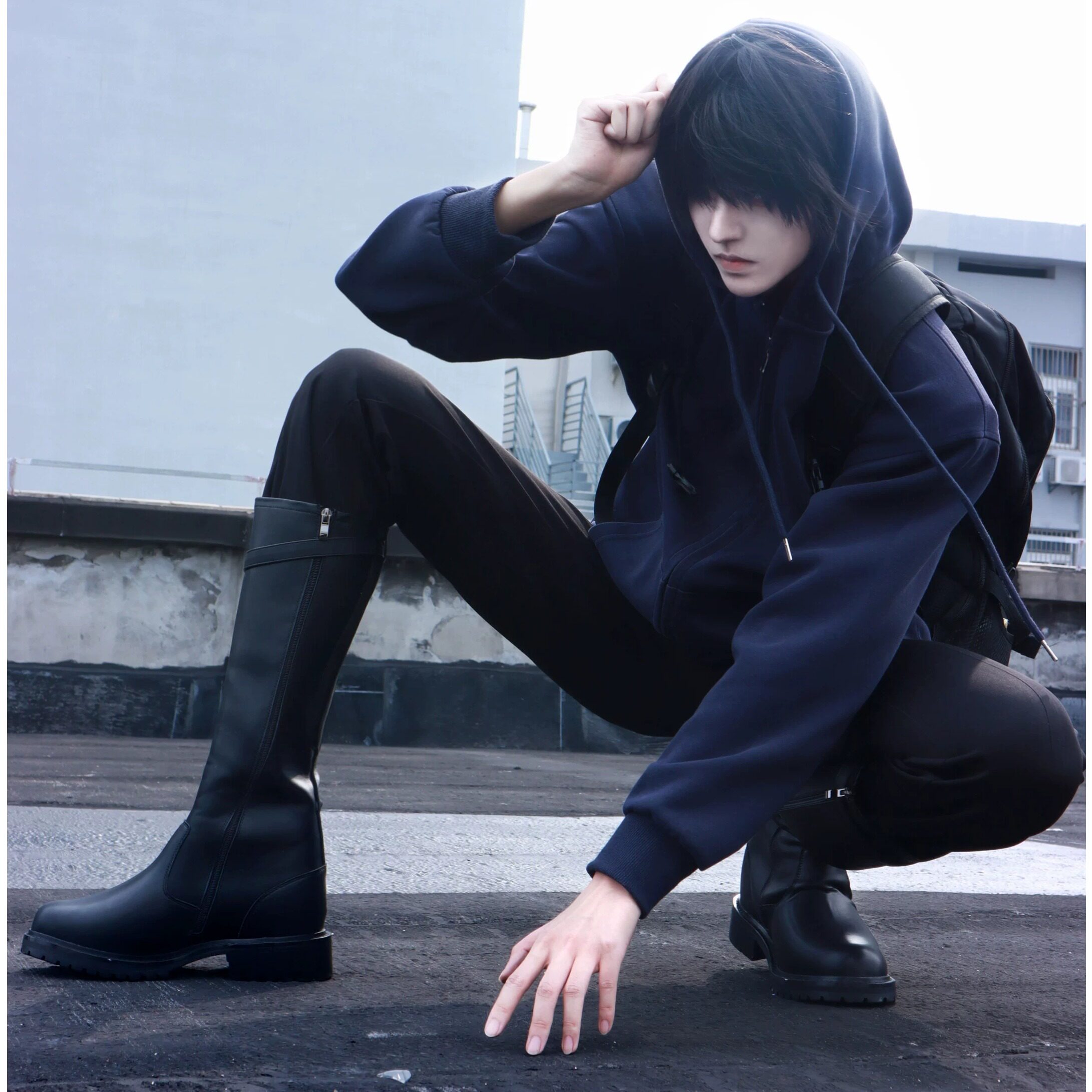 18cm马丁靴1.0 ～末日小豆子cosplay 隐形厚底增高鞋-淘宝Taobao | 天猫