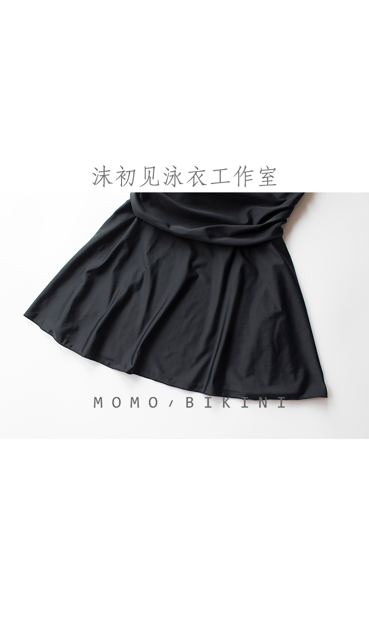 Mo thấy áo tắm một mảnh màu đen gợi cảm nữ sinh viên bảo thủ che bụng giảm béo nóng bỏng áo tắm mùa xuân bikini một mảnh khoét eo
