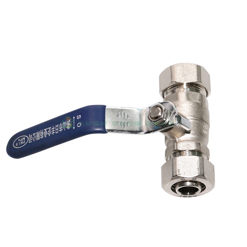 Foshan Rifeng solar aluminum-plastic composite water pipe fittings equal diameter ball valve 6 minutes 1 inch switch main valve