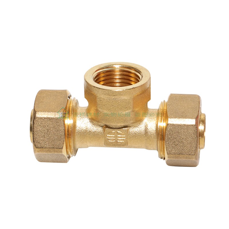 Foshan Zhifeng Aluminum plastic composite pipe water pipe 1216 * 1 2 inch inner silk tooth tee 4 points 6 sub solar energy accessories