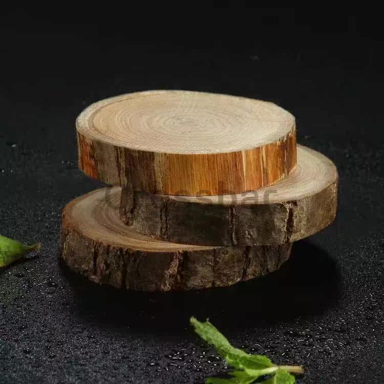 Natural Log Tree Stump Cup Mat Art Cup Mat Cocktail Glass Mat Bar Retro Cup Mat