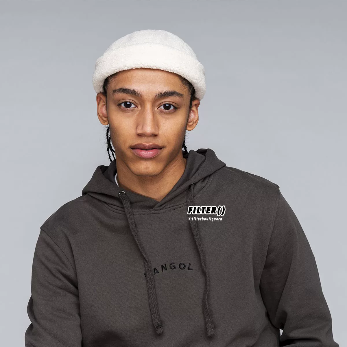 Скидка в наличии: шапка вязаная Kangol с плюшем, имитация овечьей овчины, кепка-ягодка, берет, K5315