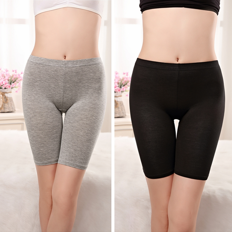 Womens quần an toàn để ngăn chặn ánh sáng womens quần short mùa hè ren nhà vải kích thước lớn lăm điểm nhấn phẳng lót đáy.