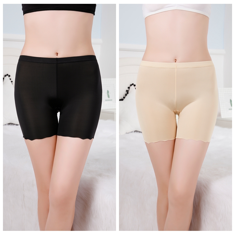 Womens quần an toàn để ngăn chặn ánh sáng womens quần short mùa hè ren nhà vải kích thước lớn lăm điểm nhấn phẳng lót đáy.