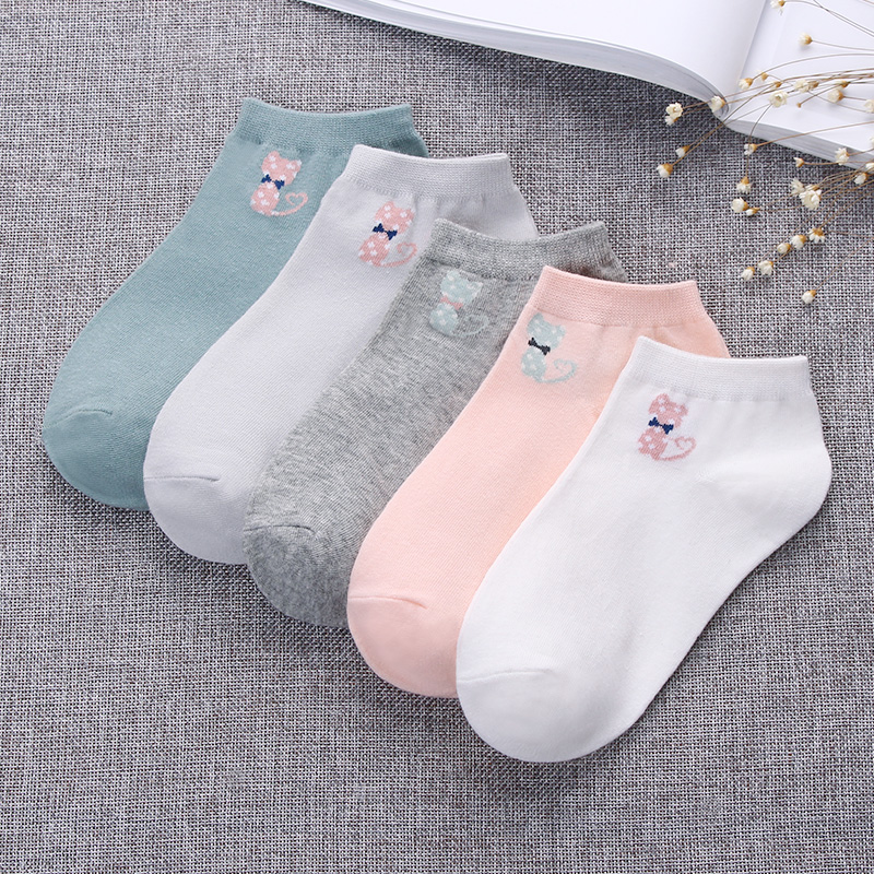 . Socks nữ ins thủy triều mùa hè trăm trúng vớ Nhật ròng đỏ rung giọng học sinh trung học bông mùa hè cạn miệng Han.