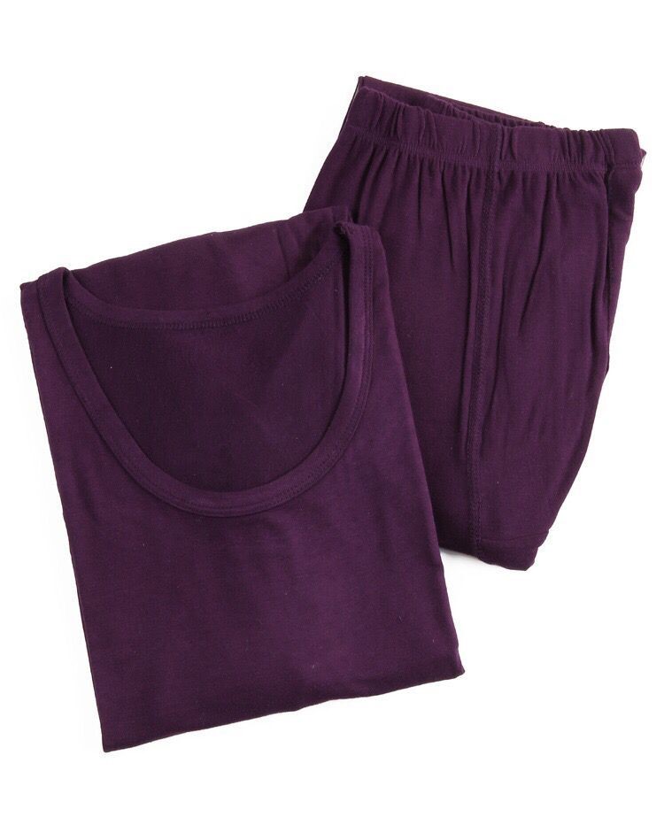 mens trung niên phep oversized ấm bộ đồ lót cao niên 5XL mã thêm lớn quần cotton mùa thu cao cổ.