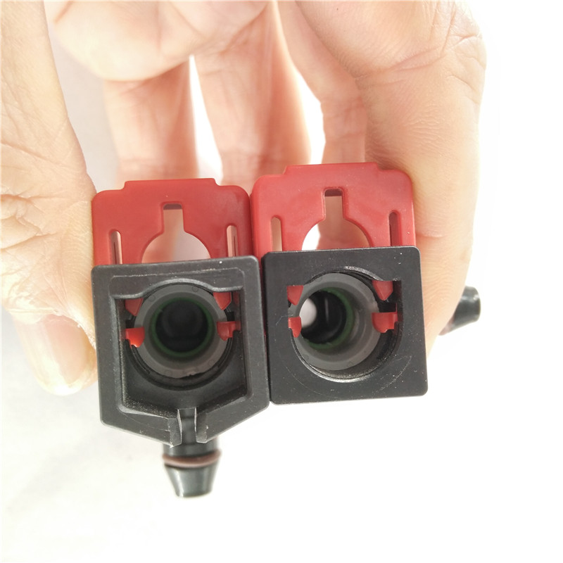 7.89-ID6 Đầu nối ống nhiên liệu nhanh ba chiều Bộ lọc xăng nối ống nối ô tô - Sửa đổi ô tô thiết bị vệ sinh xe ô tô