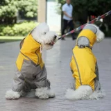 Тедди -одежда с четырьмя сложенными водонепроницаемым плащом щенка, чем медведь Шенри VIP маленькая собака -все -инкурентная одежда для домашних животных с капюшоном