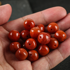 DIY аксессуары 满肉南红玛瑙老形桶珠隔珠散珠顶珠星月金刚菩提配饰搭配