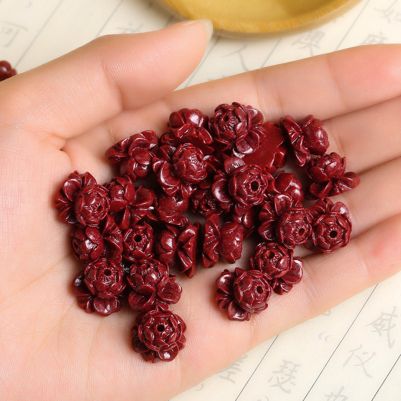 天然紫金朱砂莲花散珠能做出惊艳的手工项链吗？2026年的DIY手工串珠新趋势