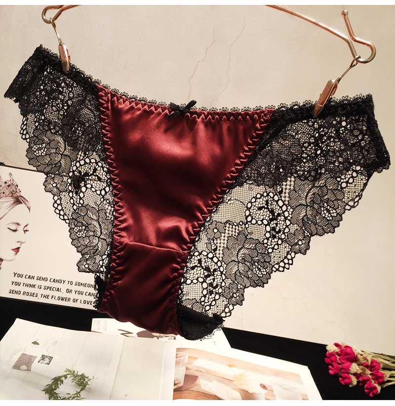 物 府 Nhật Bản mềm mại satin mềm mại phối cảnh đồ lót ren nữ gợi cảm chất liệu cotton thoải mái cho học sinh shop đồ lót đẹp