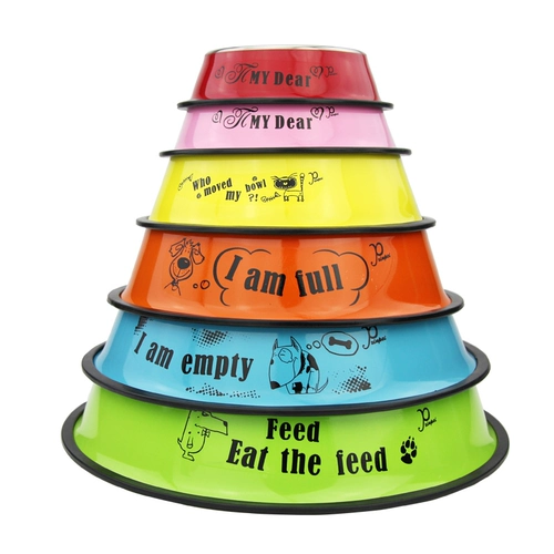 Стальная сталь для собак бассейн для собак золотые волосы горшка для собак плюшевые продукты Pet Dog Bow