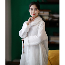 One of the Buddhas smiling edges Hong Suxin silk cotton pile collar robe loose and thin coat non-returnable