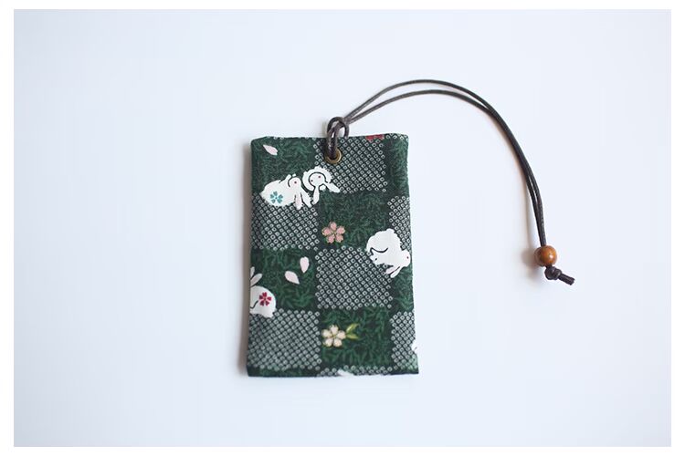 1 mảnh Handmade gốc và gió anh đào thỏ giao thông thẻ xe buýt đặt thẻ truy cập thẻ gạo thẻ ngân hàng bộ dây đeo thẻ