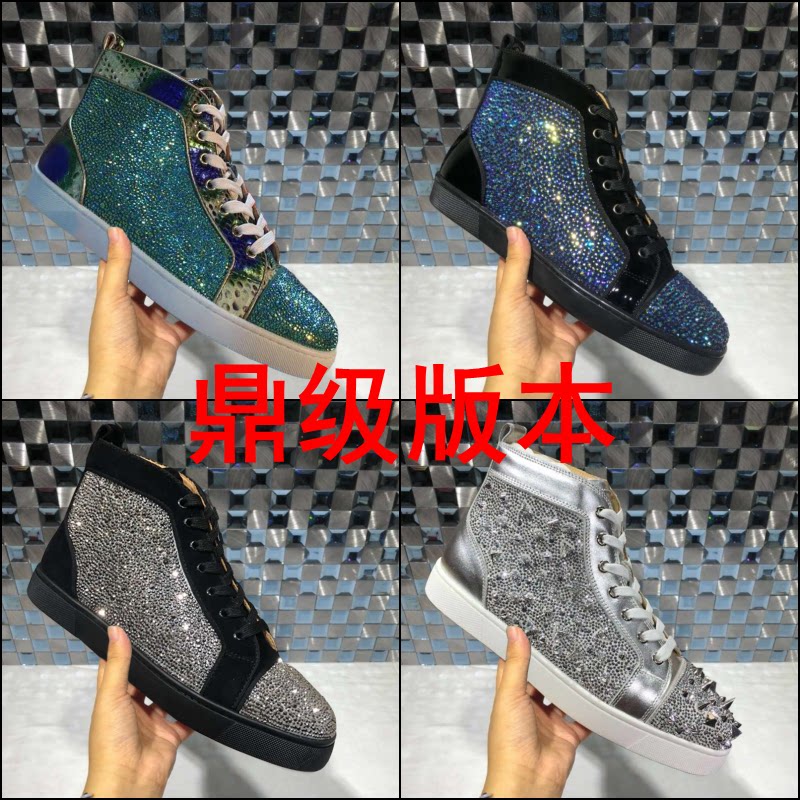 European Station Cl Men's Shoes Odrill Genuine Leather High Cylinder Shoes Couple Gz Flat Bottom Casual Women Shoes Luxury Red Bottom Shoe Tide