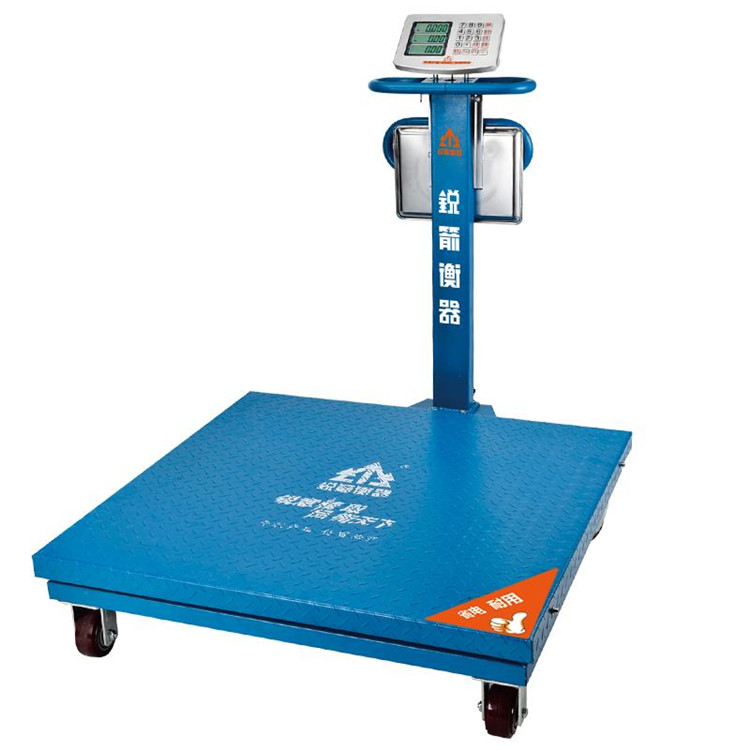 Sharp arrow electronic scale 1000kg with wheel sharp arrow weighing machine 600 kg vegetable fruit wholesale market