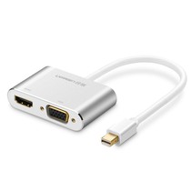 Green Union MD115 minidp to hdmi vga converter thunder projector TV Apple 20421 aluminum shell