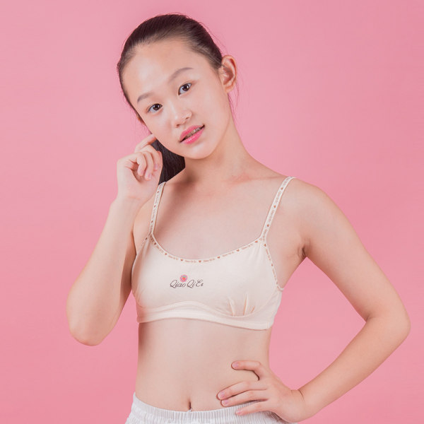 Three-gun bra girl summer without rims bra thin cup bra sports development  period pure cotton junior high school student underwear -  - Buy  China shop at Wholesale Price By Online English