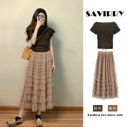 Летняя одежда, юбка, платье, комплект, подходит для подростков, коллекция 2023