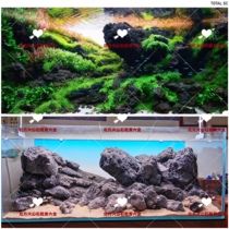 Grass tank landscaping package large selection of landscape stones volcanic stones pure stone scenery rockery garden rockery customized matching