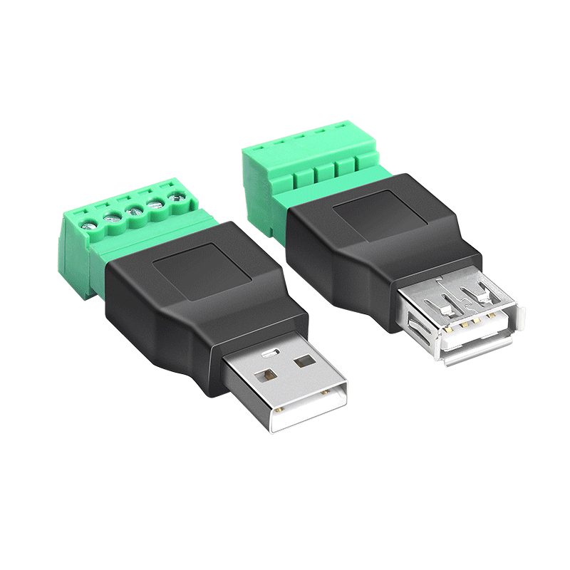 USB2.0免焊接插頭免焊設計公頭母頭 金屬款耐用電腦手機用接線頭配件