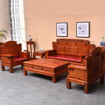 Rolling financial resources complete set of solid wood sofa